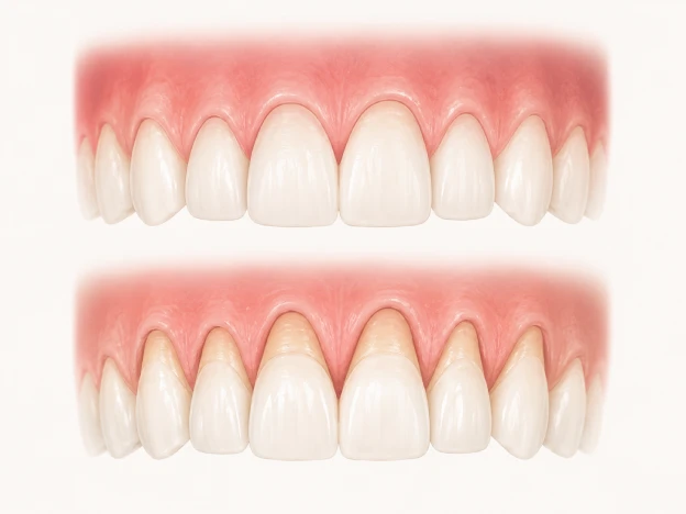 Before and after gum grafting